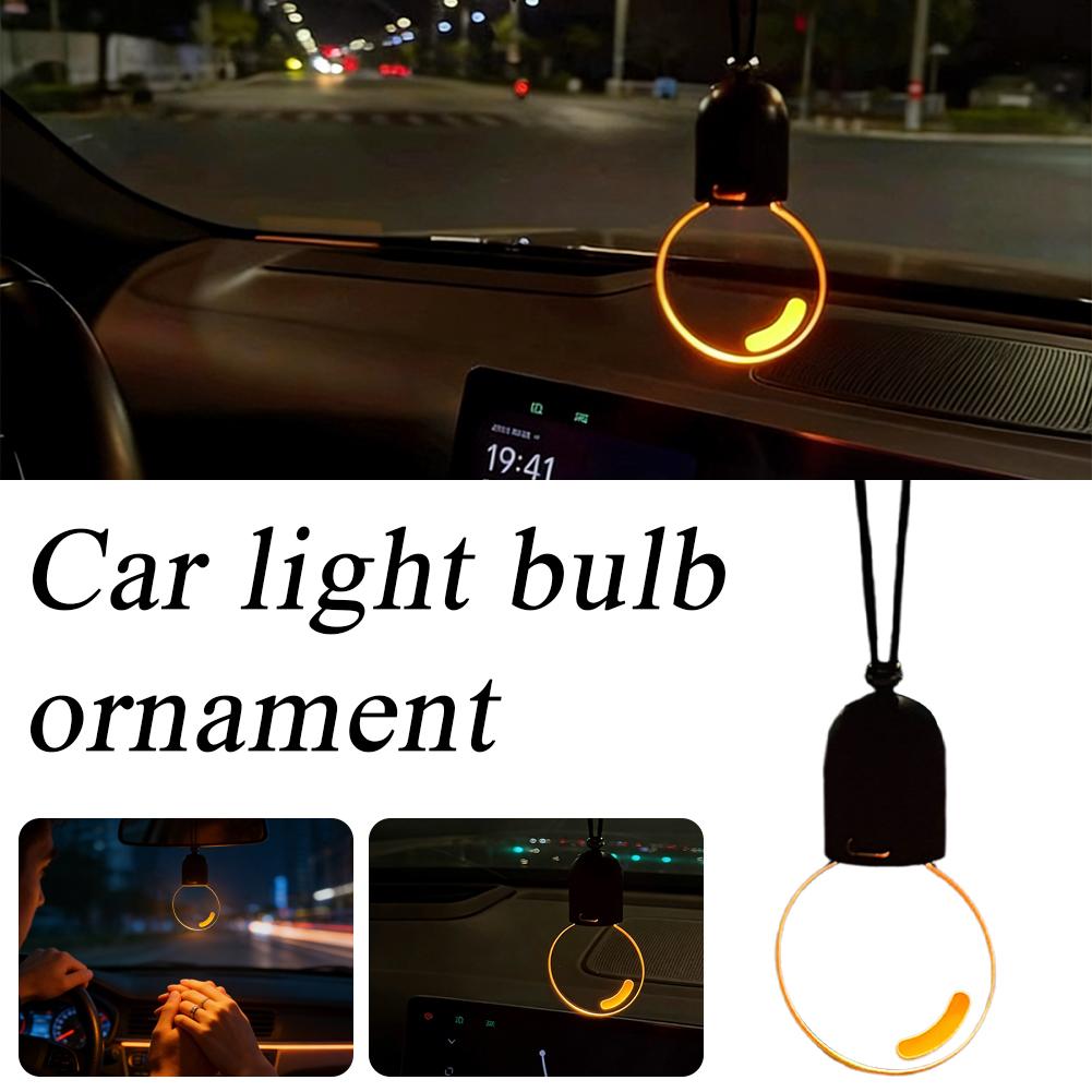 Interior Design Warm - Rearview Mirror Ornament Bulbs Shape Auto