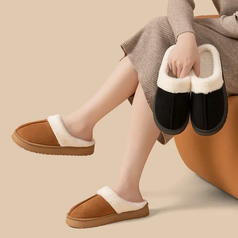 Interior Design Warm - Indoor Cotton Slippers for Winter Woman