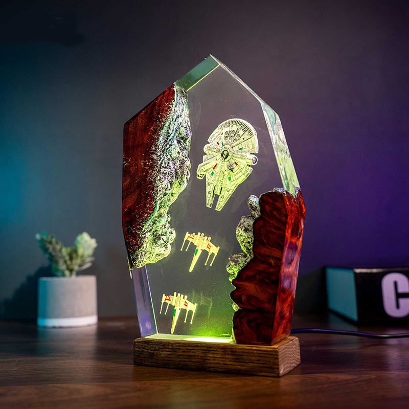 Interior Design House - Table Resin Lamp Universe War Sence