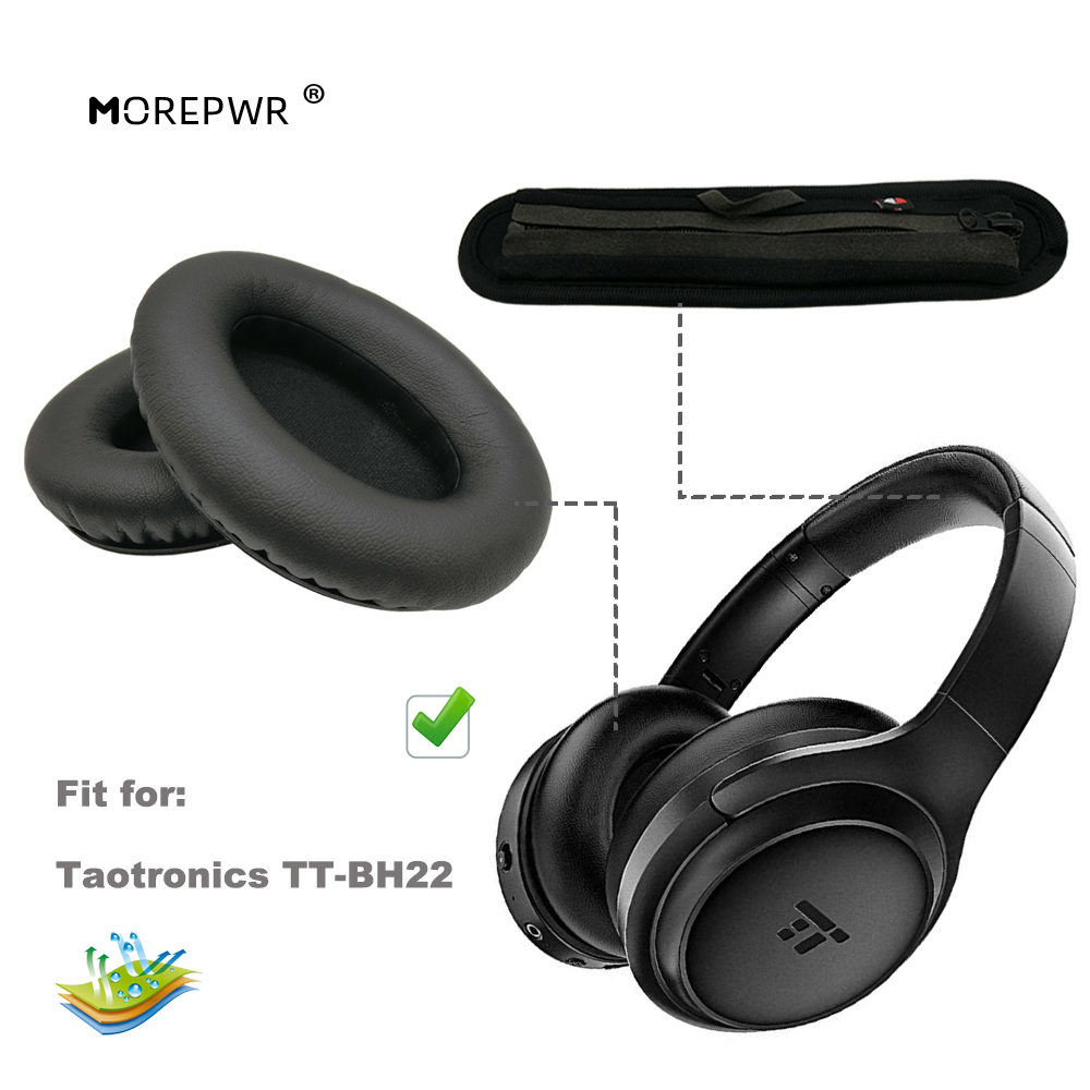 Velvet Cushion Cover - Replacement Ear Pads for Taotronics TT-BH22
