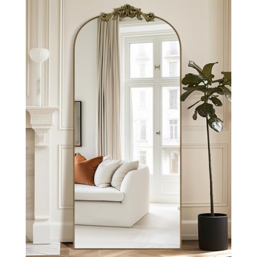 Arch Mirror Leaning - Vintage Full Length Mirror, 76