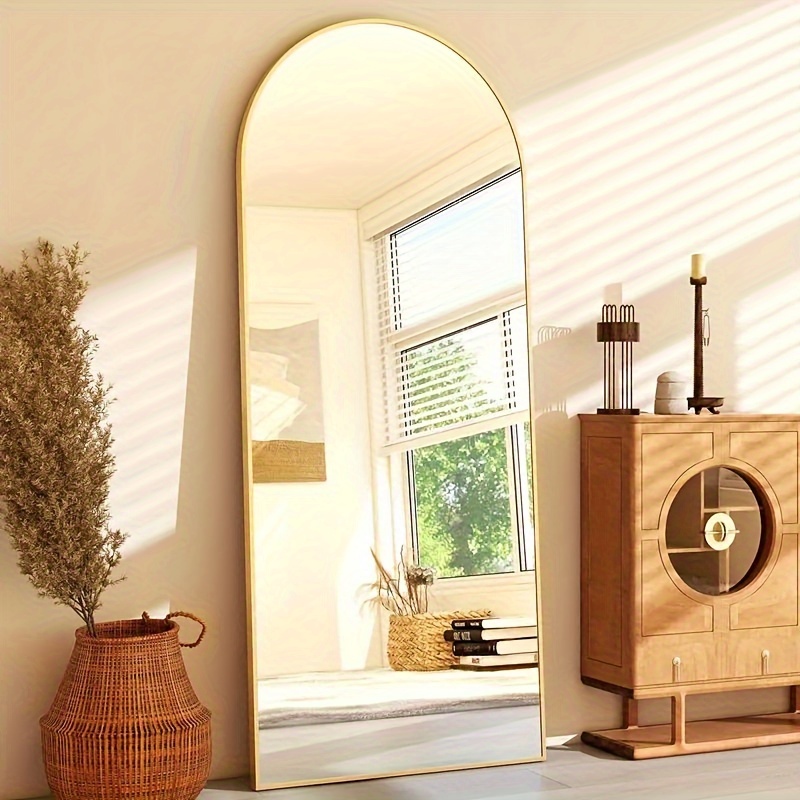 Arch Mirror Leaning - Arched/Rect Full Length Mirror, Full Body