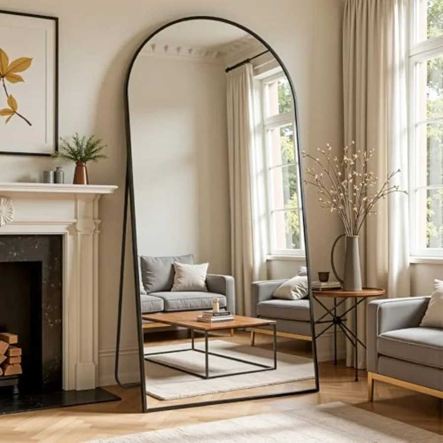 Full Length Mirror for Bedroom - Arch Mirror Leaning のレビューと価格
