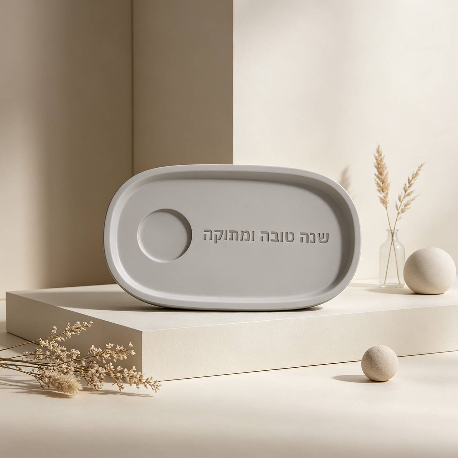 Silicone Mold For Jewish Rosh  - Travertine Tray Oval のレビューと価格