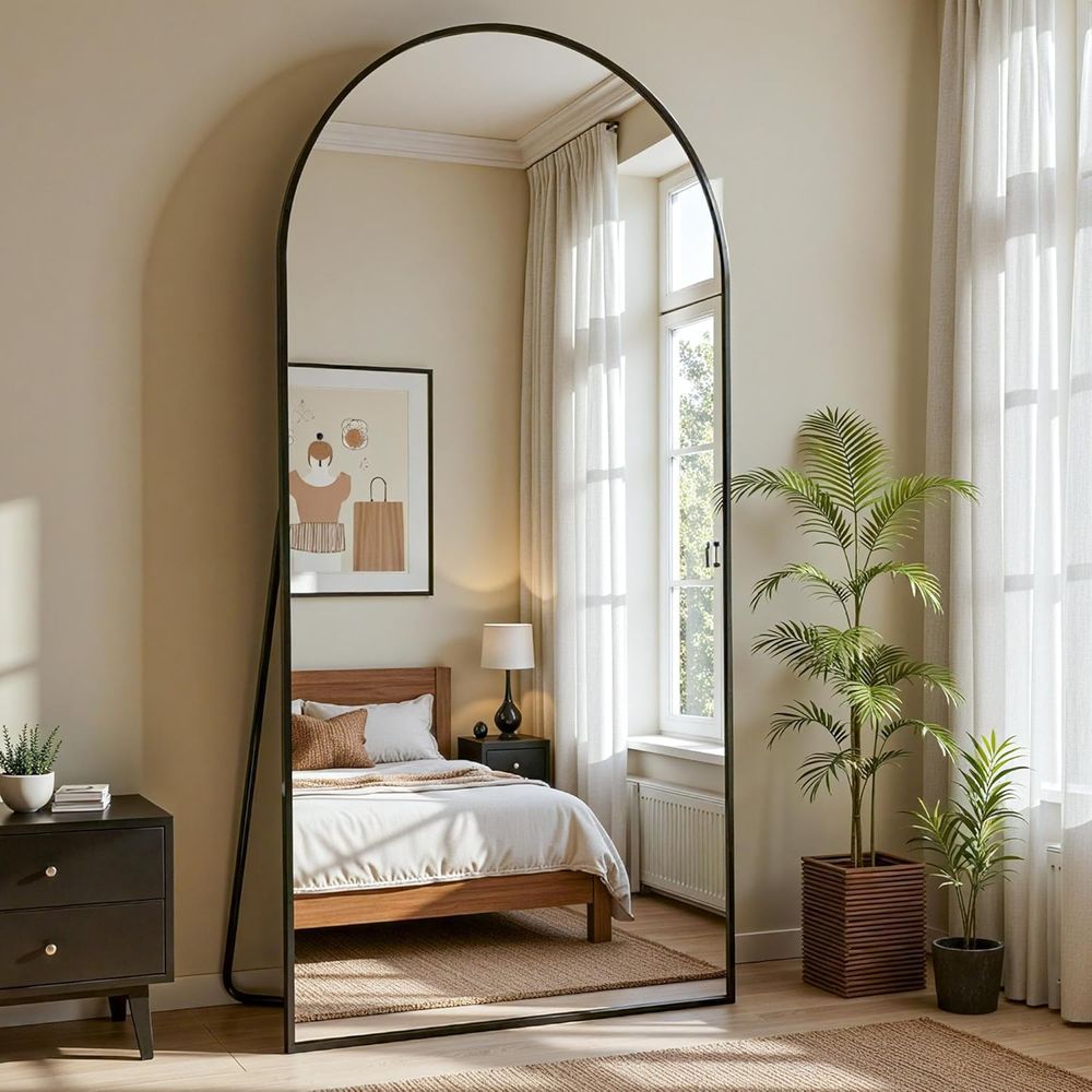 76x34 Oversized Full Length Mi - Arch Mirror Leaning のレビューと価格