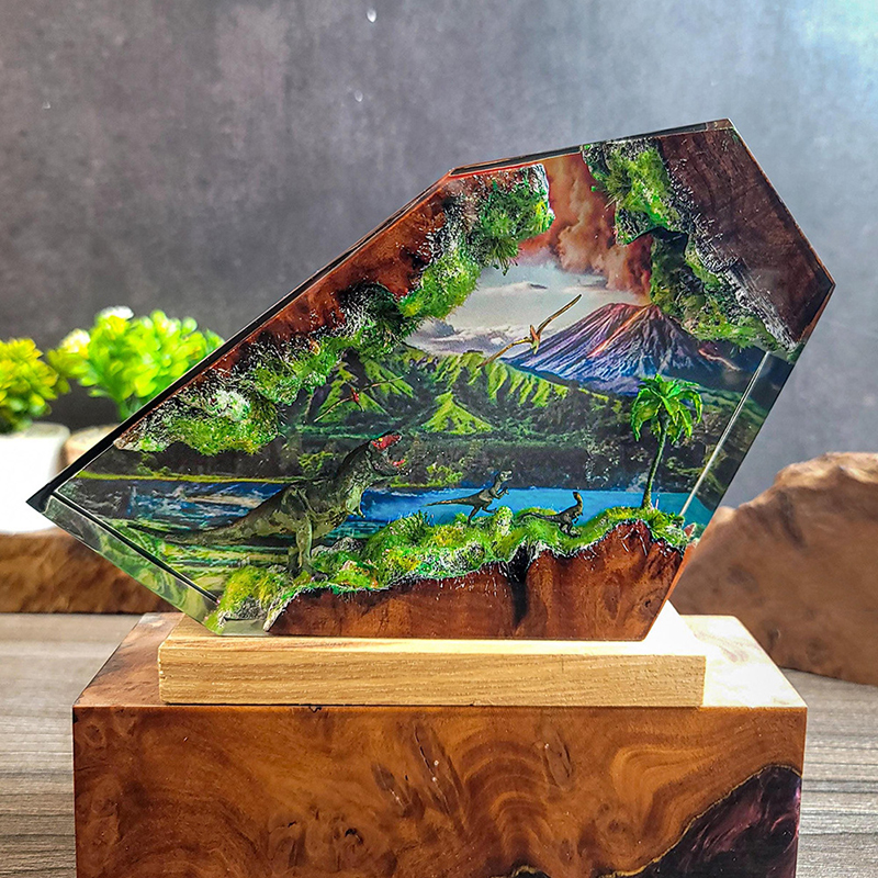 Table Resin Lamp Dinosaur Figu - Interior Design House のレビューと価格