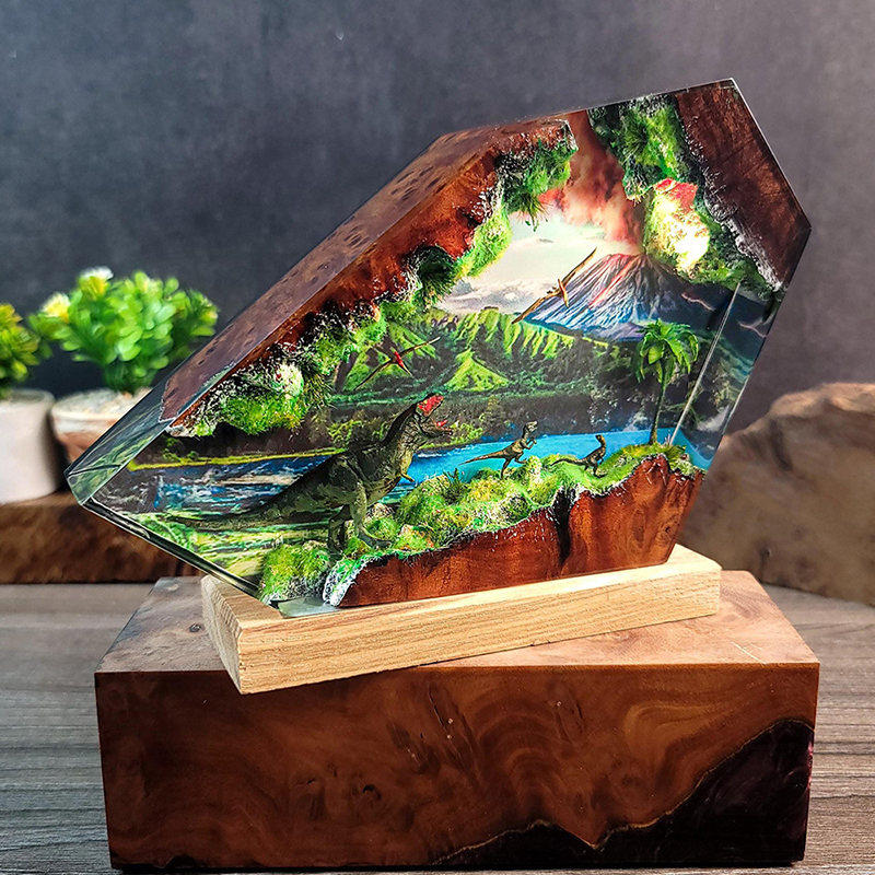 Table Resin Lamp Dinosaur Figu - Interior Design House のレビューと価格