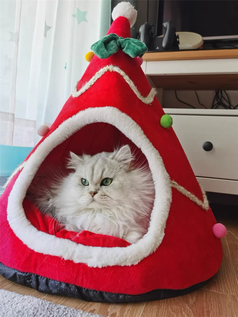 Christmas Tree Design Cat Bed  - Interior Design Warm のレビューと価格