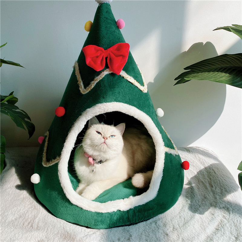 Christmas Tree Design Cat Bed  - Interior Design Warm のレビューと価格
