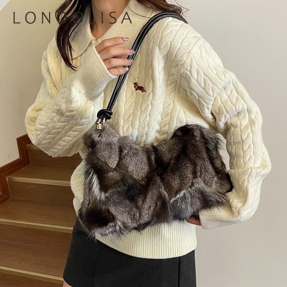 Luxury Winter Warm Fox Fur Sho - Interior Design Warm のレビューと価格