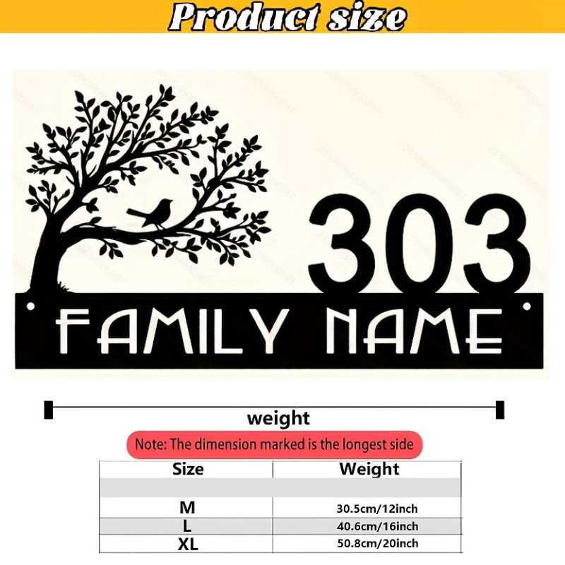 Custom Metal Address Sign with - Interior Design House のレビューと価格
