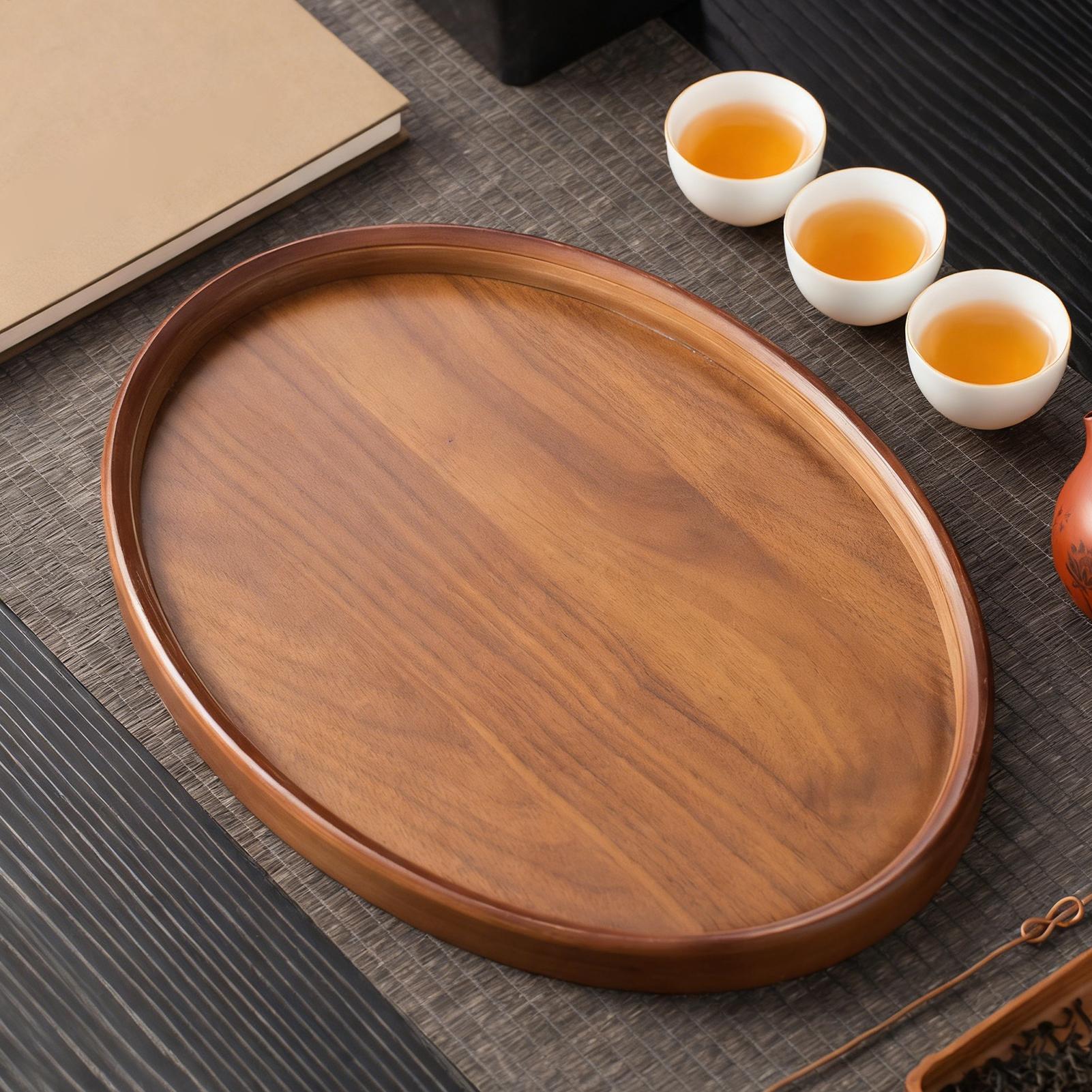 Wooden Serving Tray Oval Rusti - Travertine Tray Oval のレビューと価格