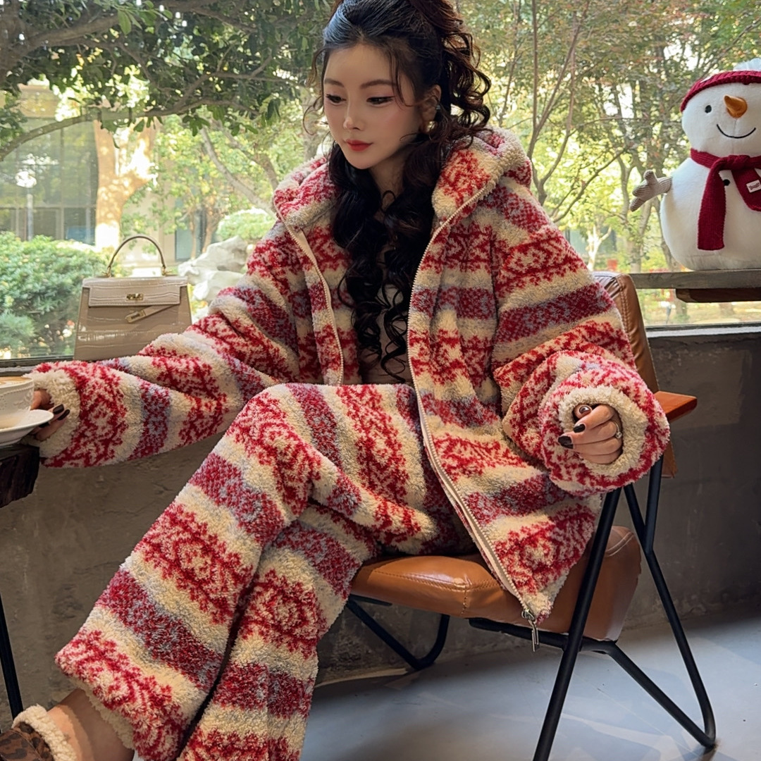 Women's Coral Fleece Pajamas W - Interior Design Warm のレビューと価格
