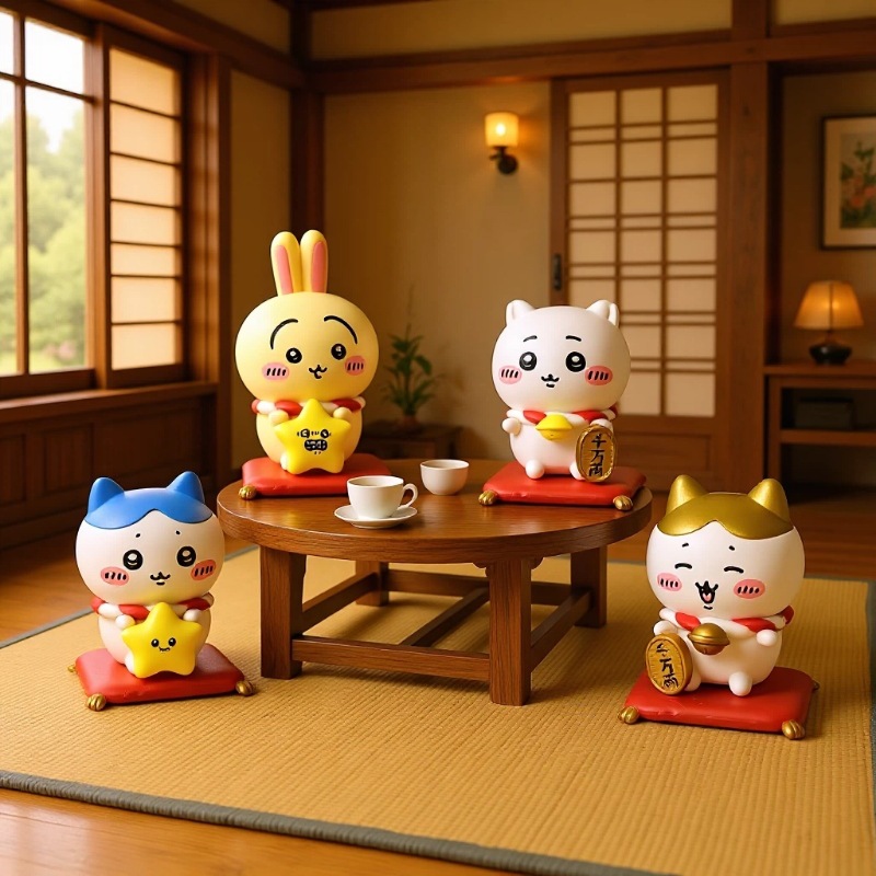 Kawaii CKW Lucky Cat Figurine  - Interior Design House のレビューと価格