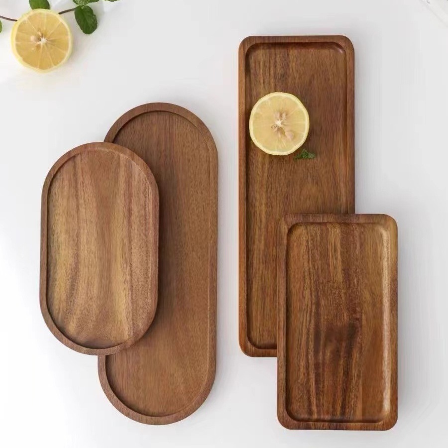 Solid Wooden Tray Rectangular  - Travertine Tray Oval のレビューと価格