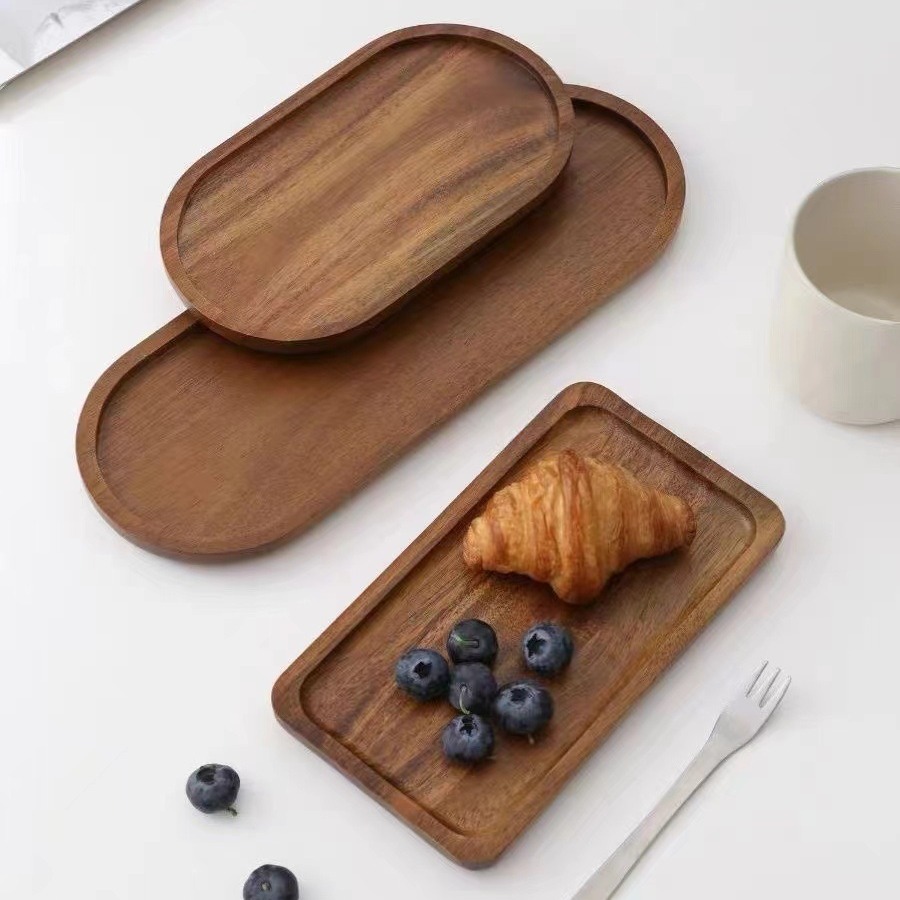 Solid Wooden Tray Rectangular  - Travertine Tray Oval のレビューと価格