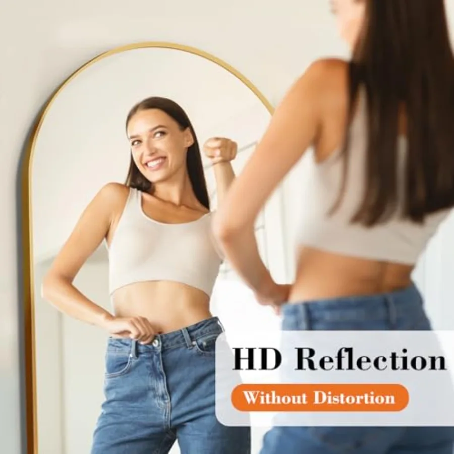 64x21 Arched Full Length Mirro - Arch Mirror Leaning のレビューと価格