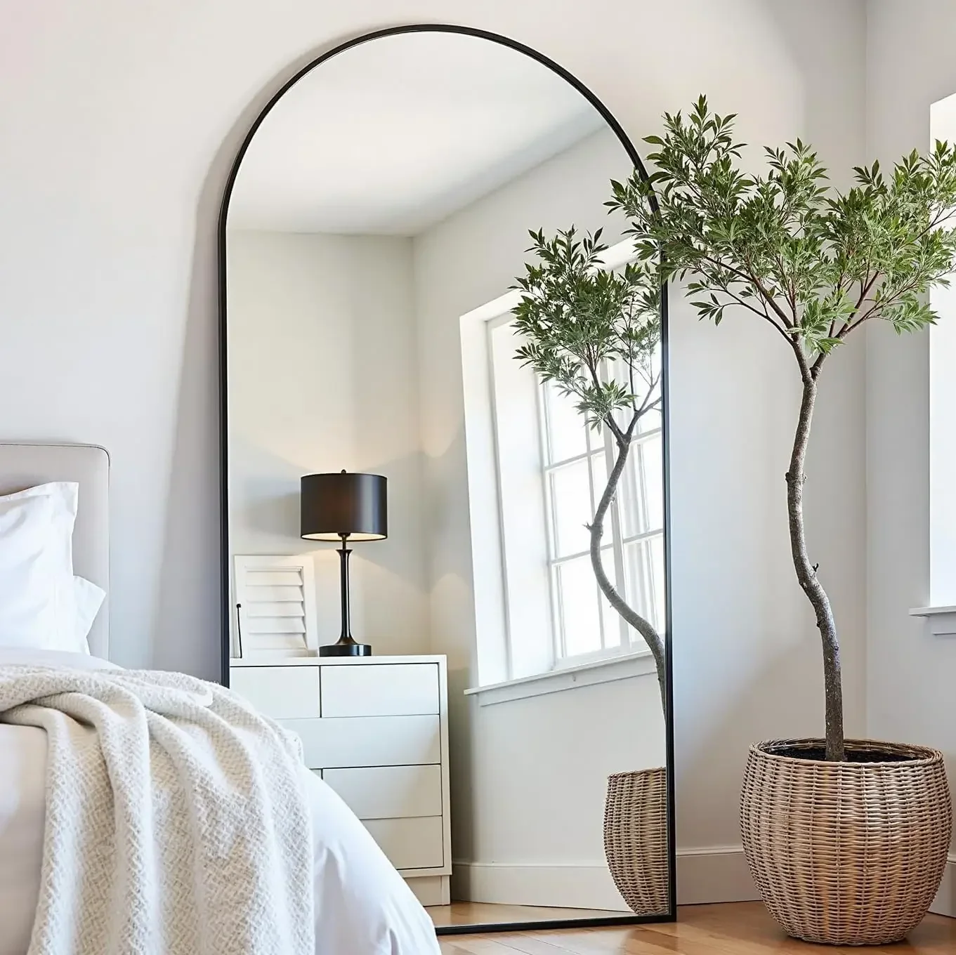 Arched Full Length Floor Mirro - Arch Mirror Leaning のレビューと価格