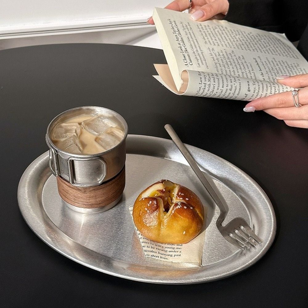 New Stainless Steel Cake Tray  - Travertine Tray Oval のレビューと価格