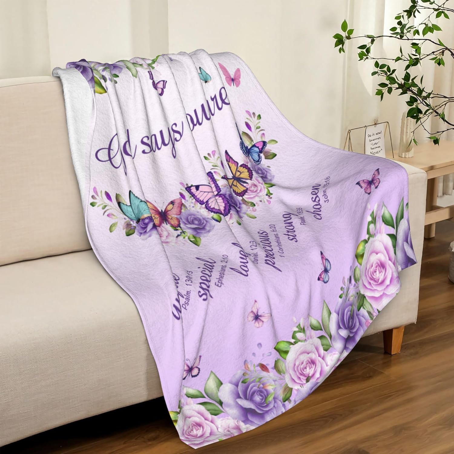 Purple Roses Butterflies Faith - Interior Design Warm のレビューと価格