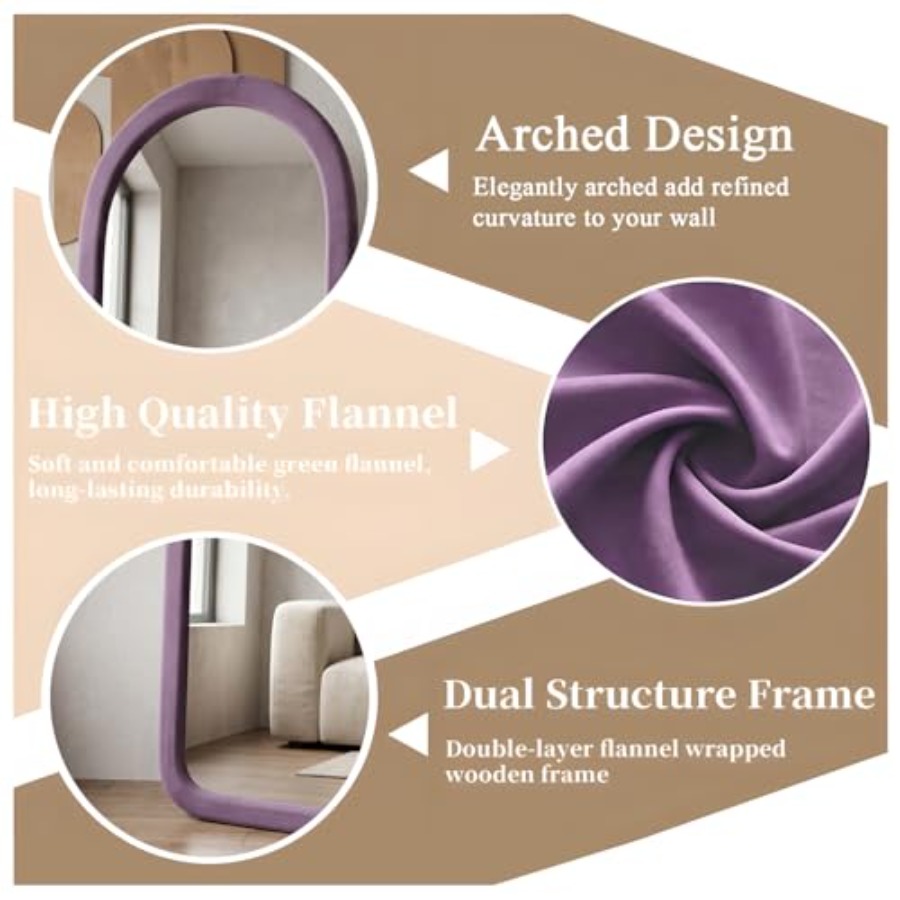 Full Length Mirror 56x20 Arch  - Arch Mirror Leaning のレビューと価格