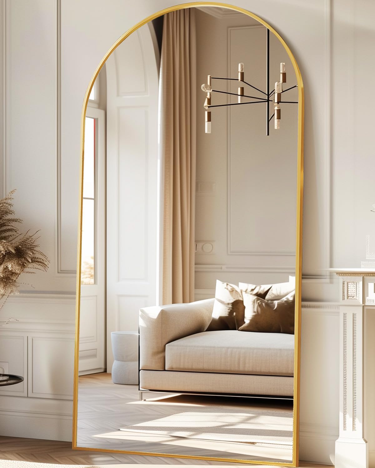 Oversized Full Length Mirror w - Arch Mirror Leaning のレビューと価格