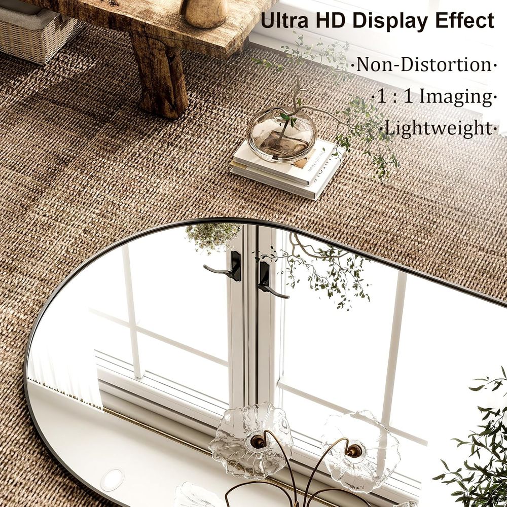 Large 76x46 Arch Floor Mirror  - Arch Mirror Leaning のレビューと価格