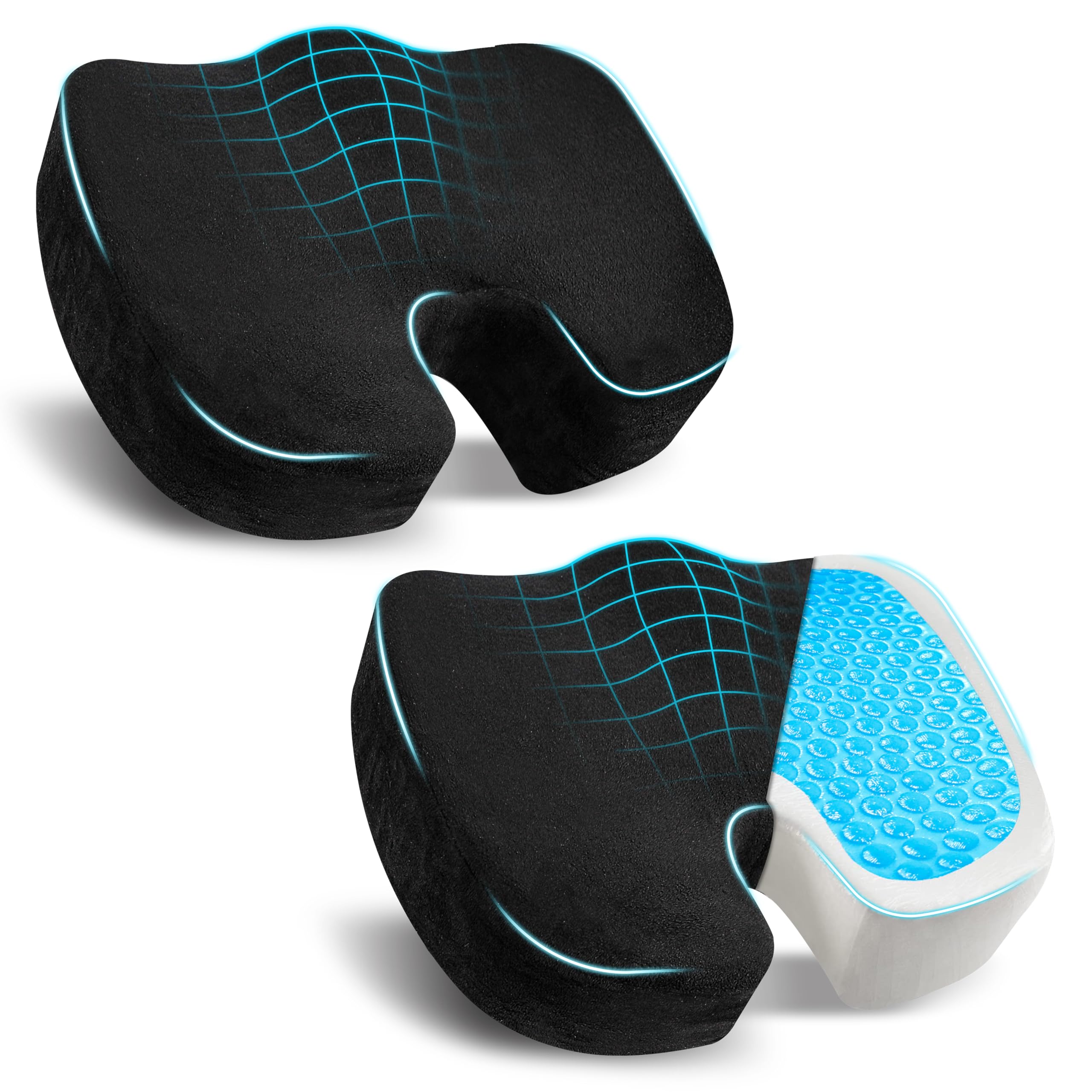 2-Pack Advanced 3-Layer Gel Me - Velvet Cushion Cover のレビューと価格