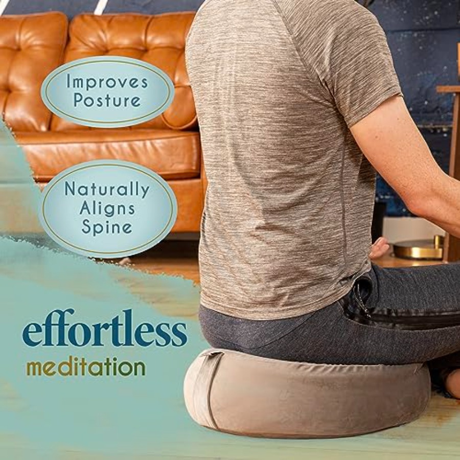 Meditation Cushion - Comfortab - Velvet Cushion Cover のレビューと価格
