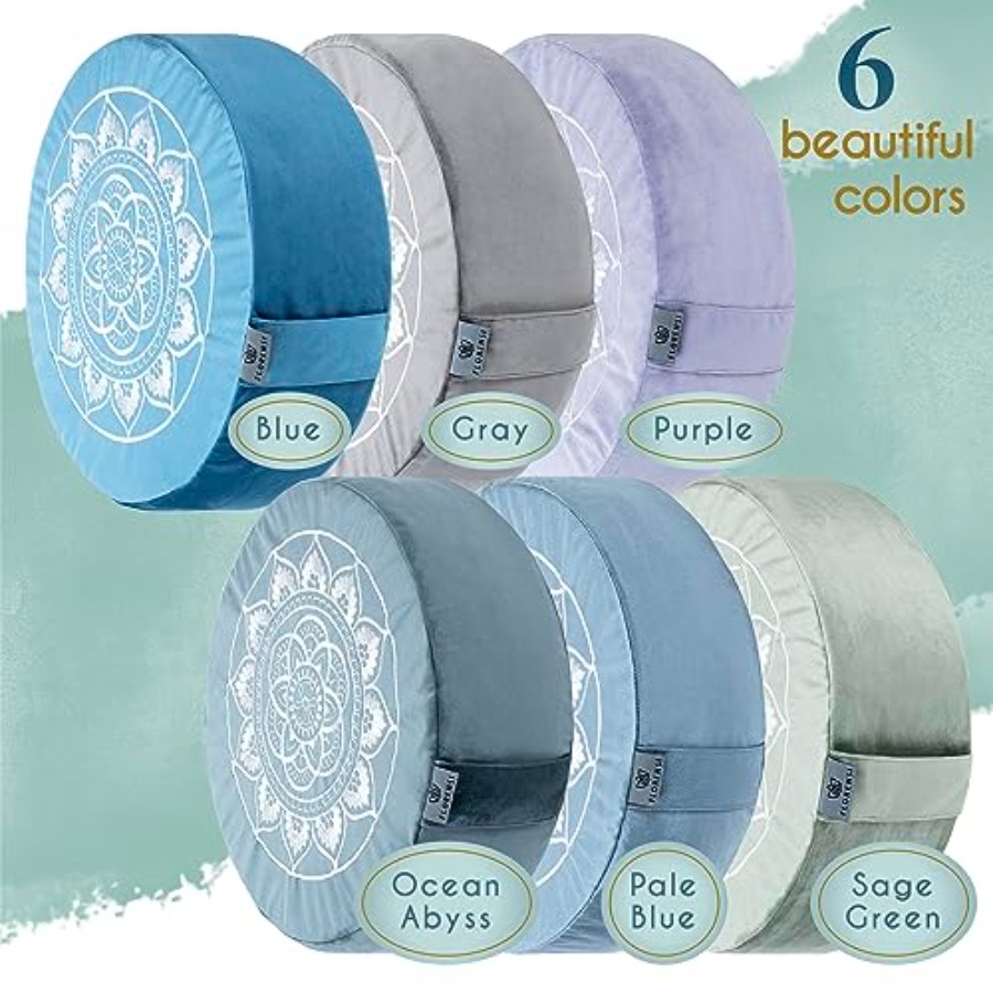 Meditation Cushion - Comfortab - Velvet Cushion Cover のレビューと価格