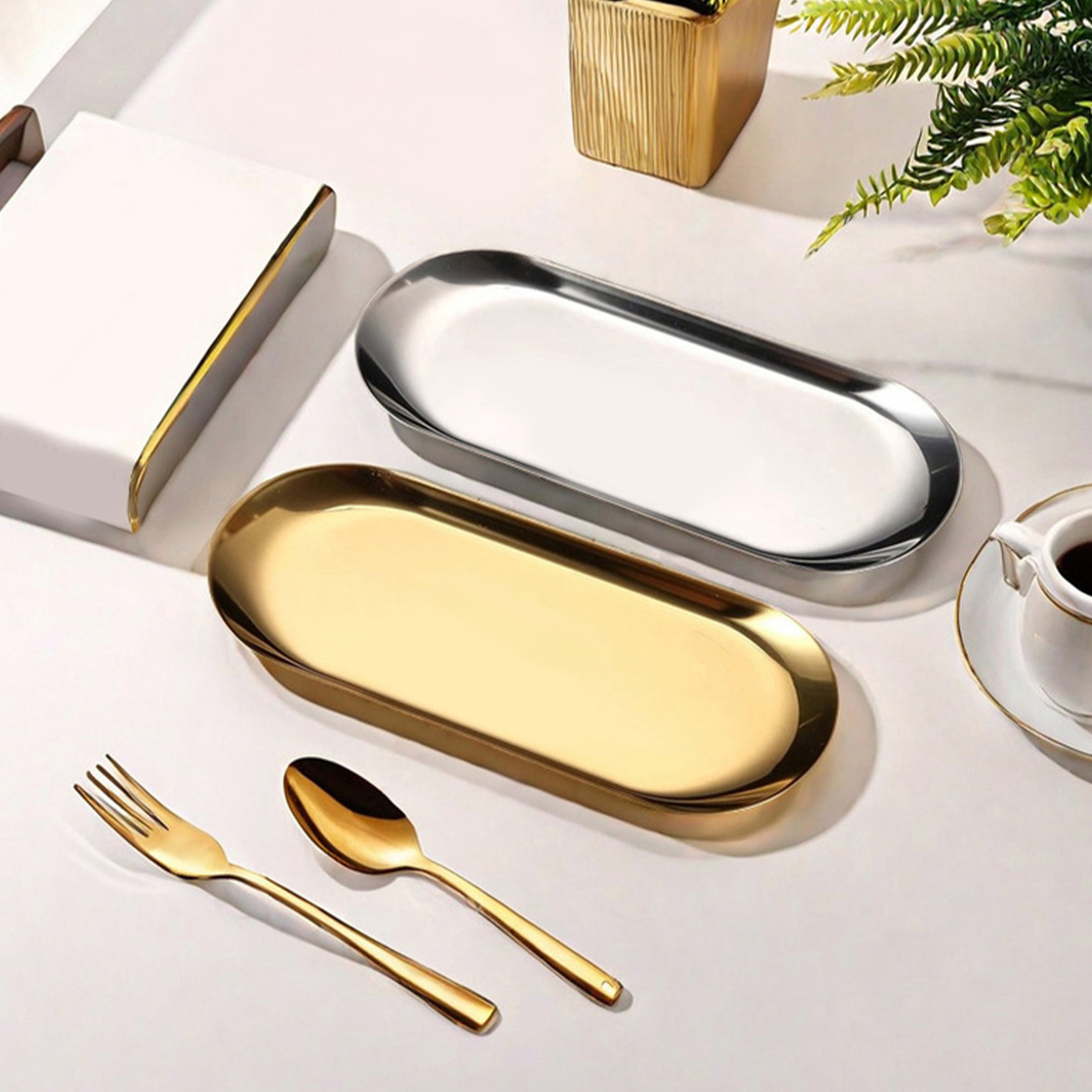 WORTHBUY Nordic Style Oval Ser - Travertine Tray Oval のレビューと価格