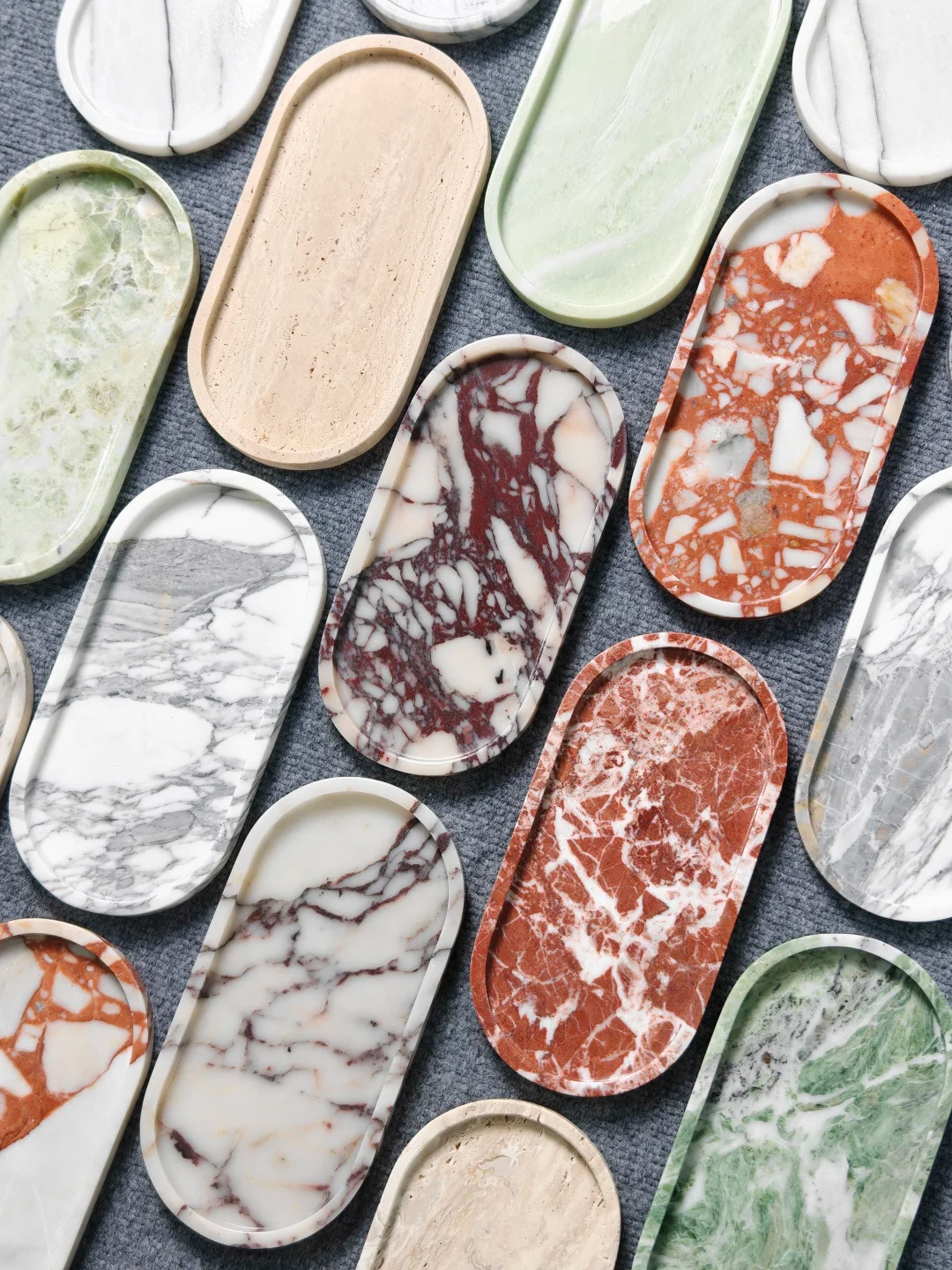 Handmade Luxurious Calacatta P - Travertine Tray Oval のレビューと価格