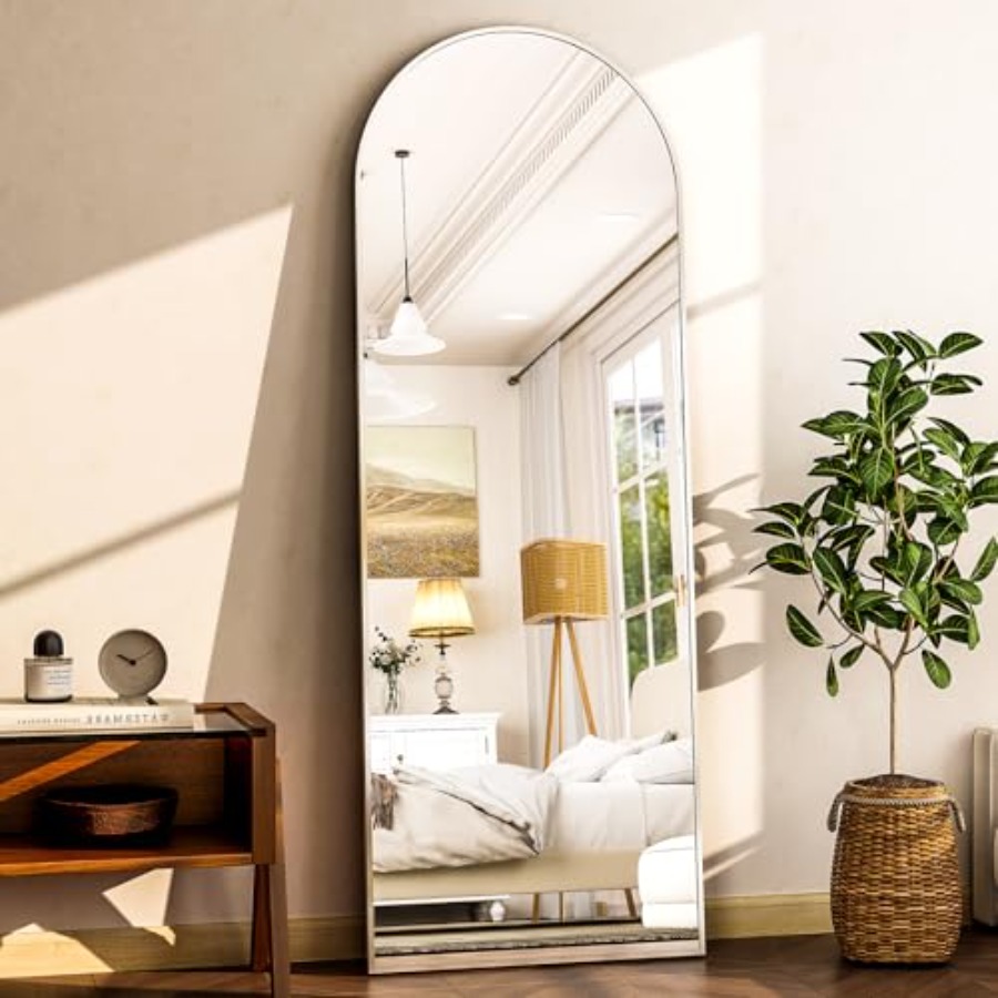 64x21 Arched Full Length Mirro - Arch Mirror Leaning のレビューと価格