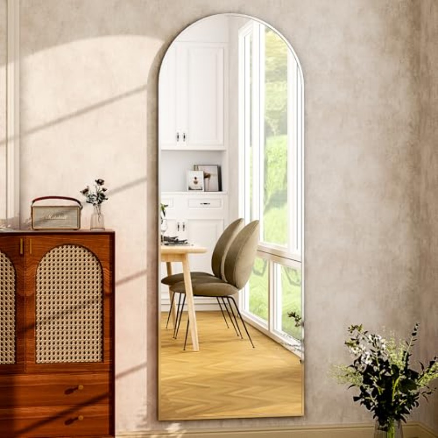 64x21 Arched Full Length Mirro - Arch Mirror Leaning のレビューと価格