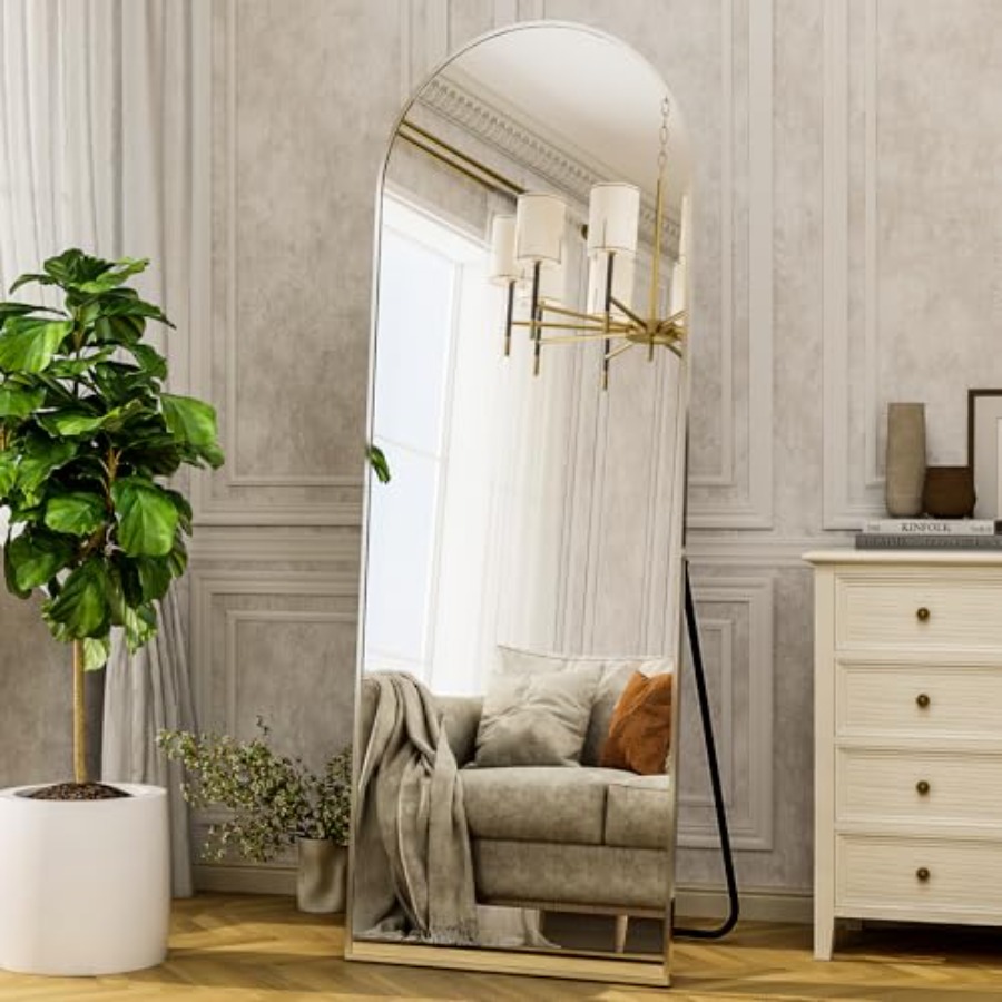 64x21 Arched Full Length Mirro - Arch Mirror Leaning のレビューと価格