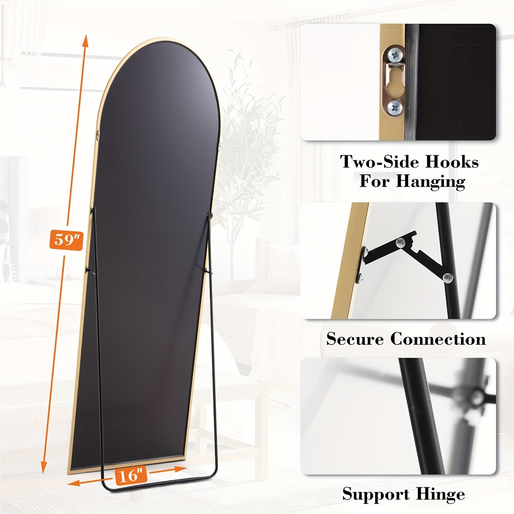 Arched/Rect Full Length Mirror - Arch Mirror Leaning のレビューと価格