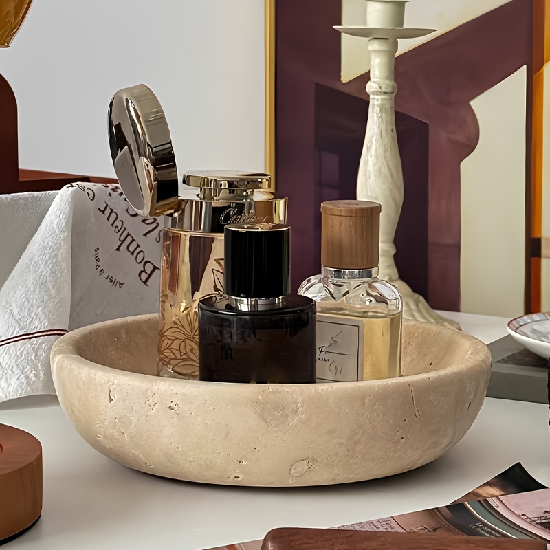 European Luxury Geometric Roun - Travertine Tray Oval のレビューと価格