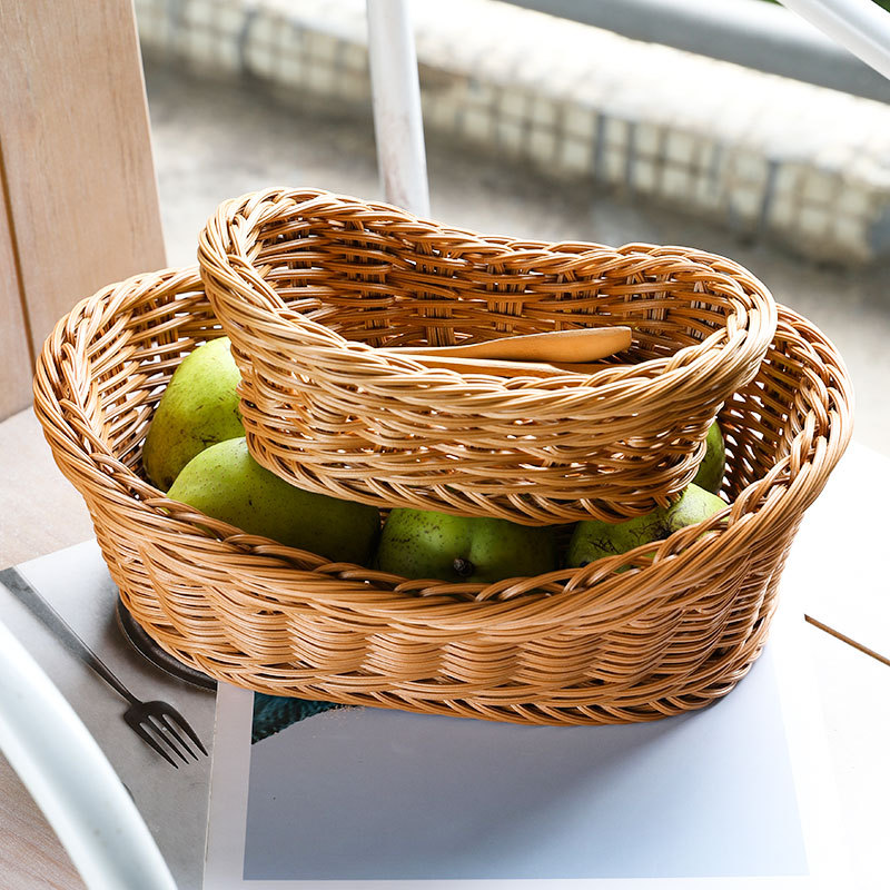 Oval Rattan Woven Storage Bask - Travertine Tray Oval のレビューと価格